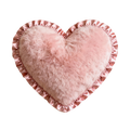 Fluffy Heart-Shaped Plush Pillow