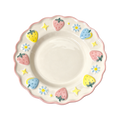 Strawberry Meadow Series – Scallop Dessert Plate