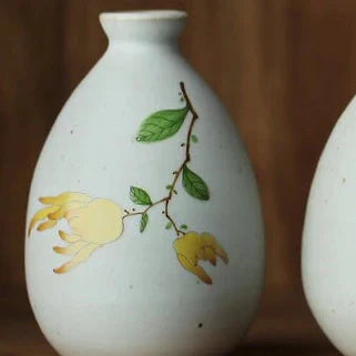 Hand Painted Vintage Floral Mini Vase