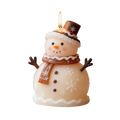 Winter Cheer Snowman Candle